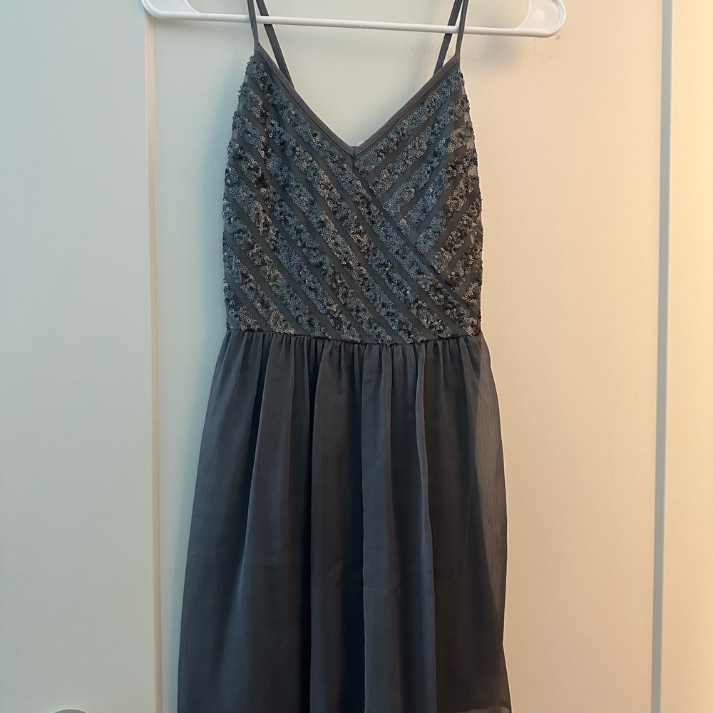 Hollister Blue Sequin Embellished Sundress for Weddings